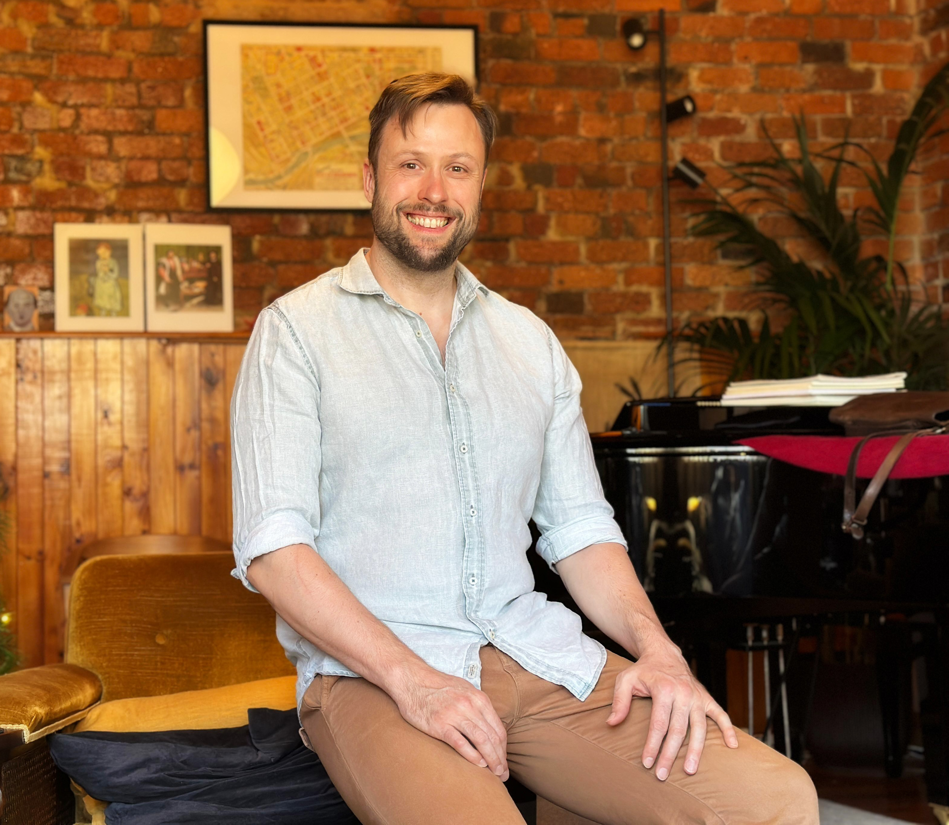 Stephen in the studio